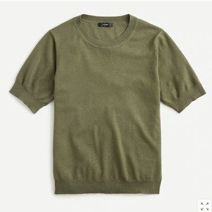 BRAND NEW - J. Crew - Short sleeve silk blend crew